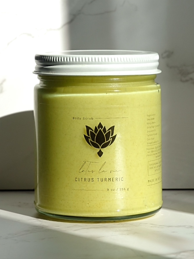 
            
                Load image into Gallery viewer, citrus turmeric brightening whipped body scrub
            
        