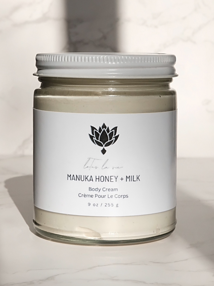 manuka honey + milk body cream